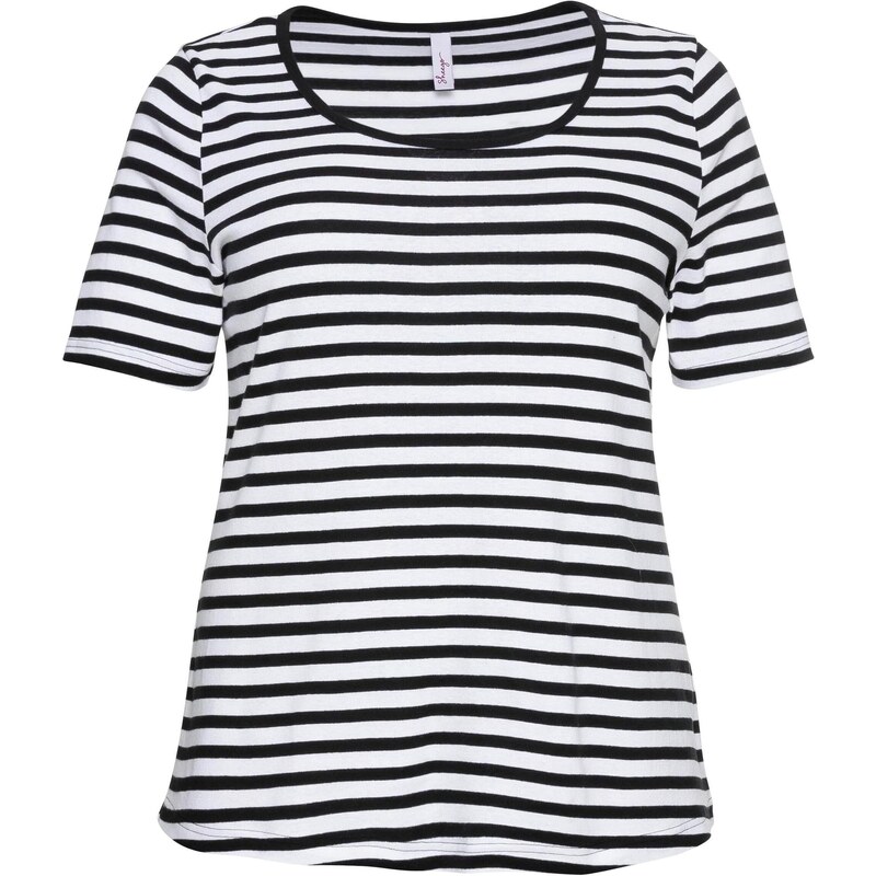 SHEEGO Tričko čierna / biela 65642459