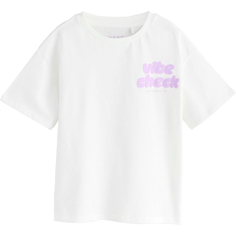 Next Tričko svetlofialová / biela 65885205