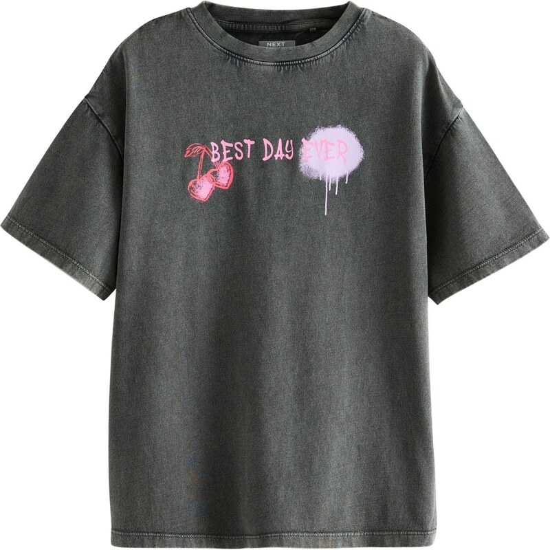 Next Tričko žltá / orgovánová / ružová / čierna 65885206