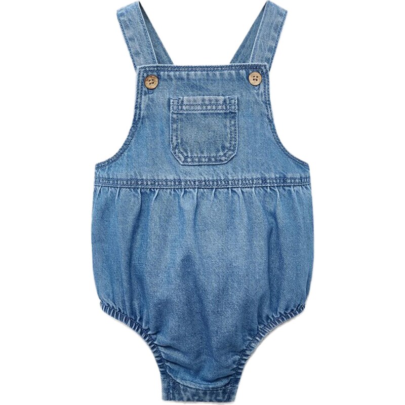 MANGO KIDS Nohavice na traky modrá denim 65133629