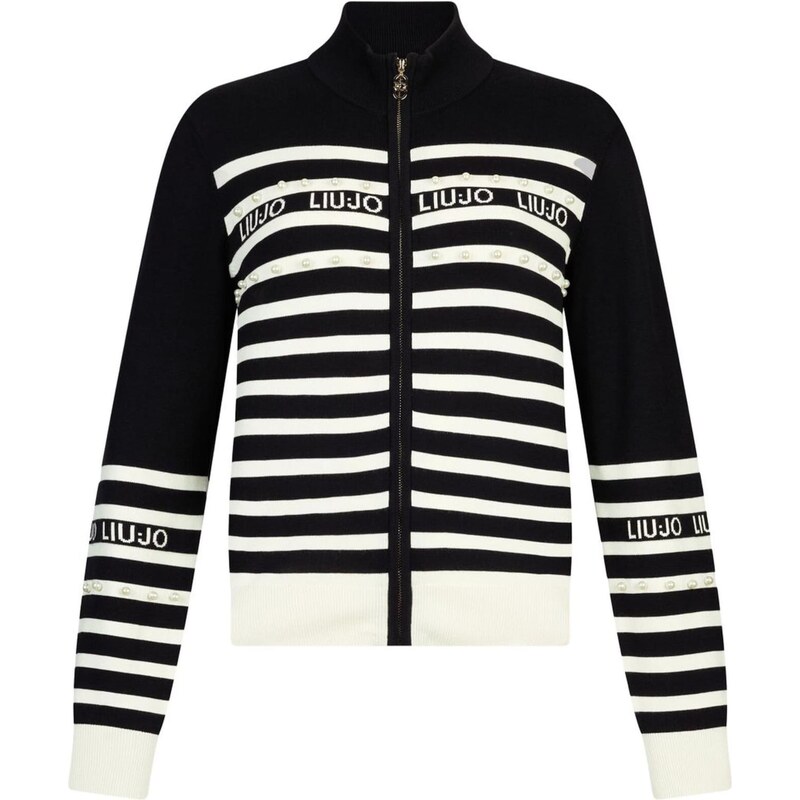 Liu Jo Kardigán Better čierna / biela 64960626