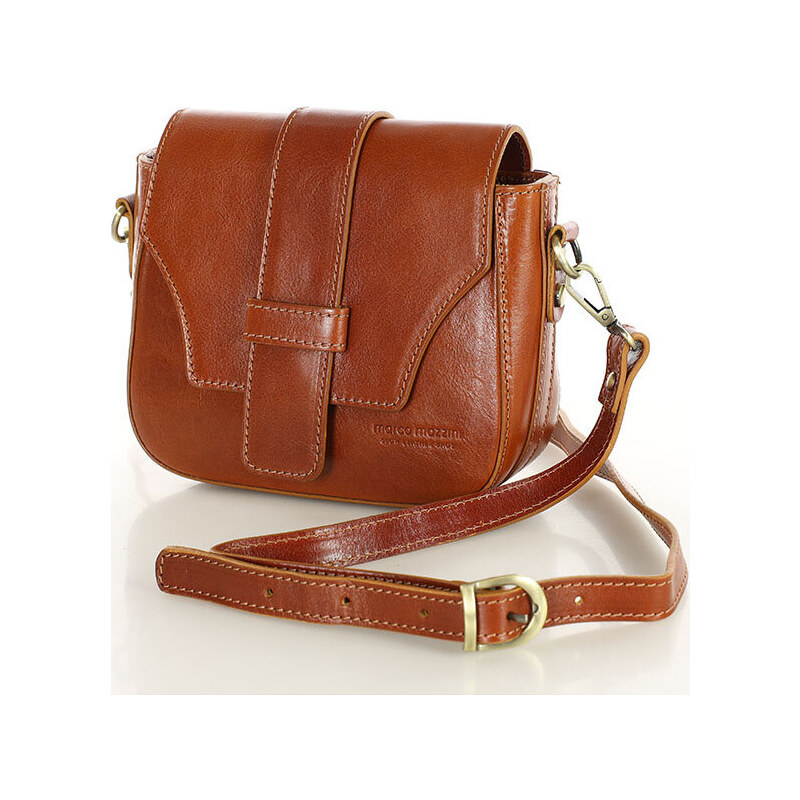 Marco MAZZINI MAZZINI VERONA Hnedá dámska kožená crossbody kabelka 60312354