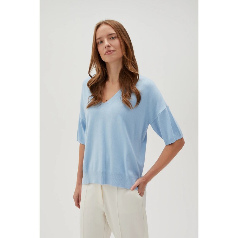 Marisse Womens Sweater L-Sw-4600 L.Blue 65387562