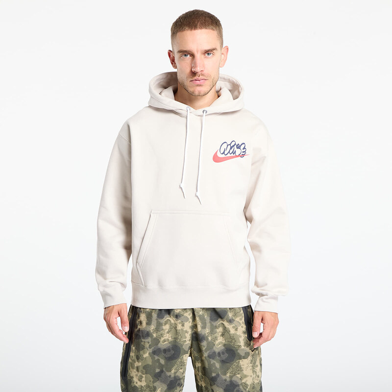 Mikina Nike Solo Swoosh Mens Fleece Hoodie Lt Orewood Brn S 64919340