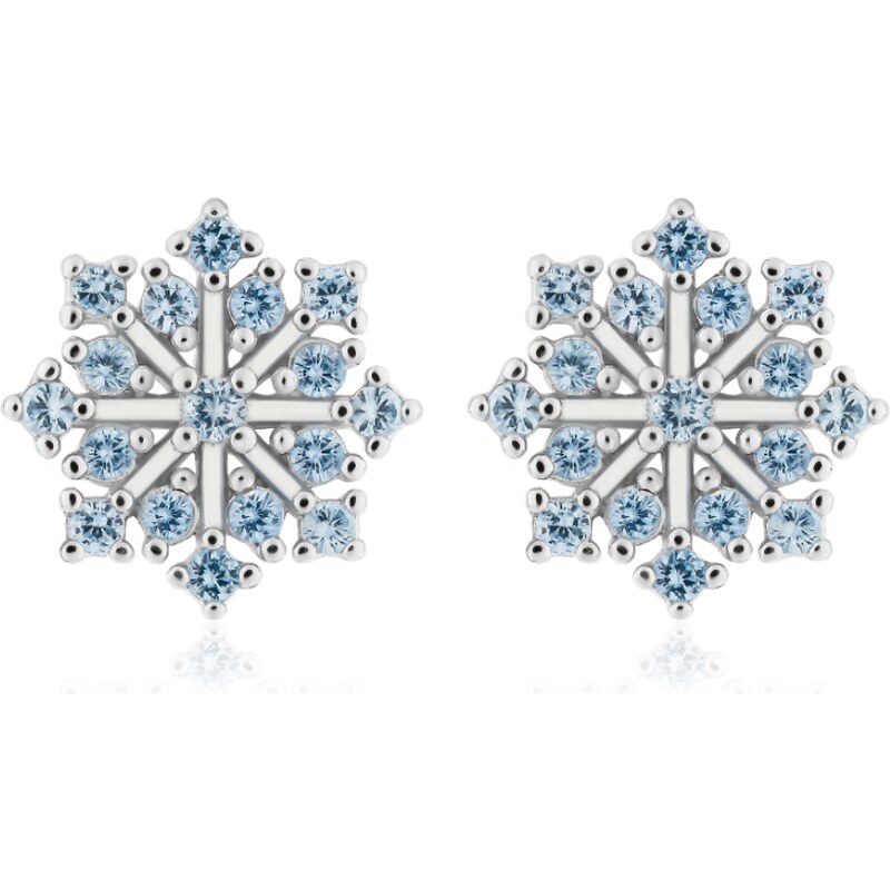 Olivie Strieborné náušnice SNĚHOVÁ VLOČKA 9792 65048858