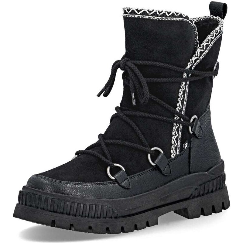 Dámska členková obuv RIEKER W2175-00 čierna W5 64962644