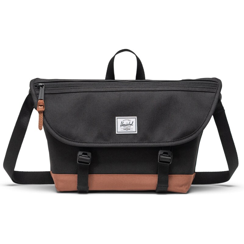 Herschel Cove Small Messenger Black/Saddle Brown 65065475
