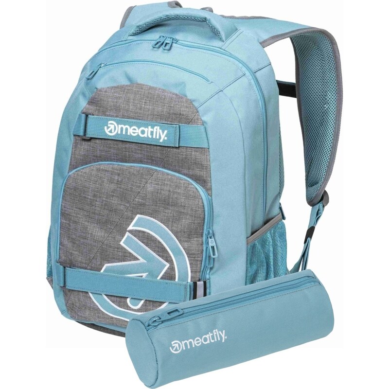 Meatfly batoh Exile Grey Heather / Aqua 24 L + PERAČNÍK ZADARMO 65065537