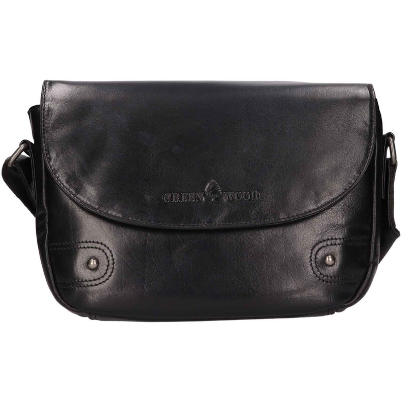 Dámska kožená crossbody kabelka Greenwood Nora - čierna 64964815