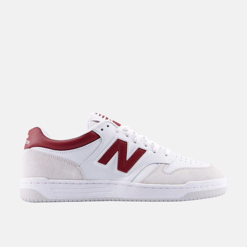 Unisex bielo-červené voľnočasové tenisky New Balance BB480L 65382550