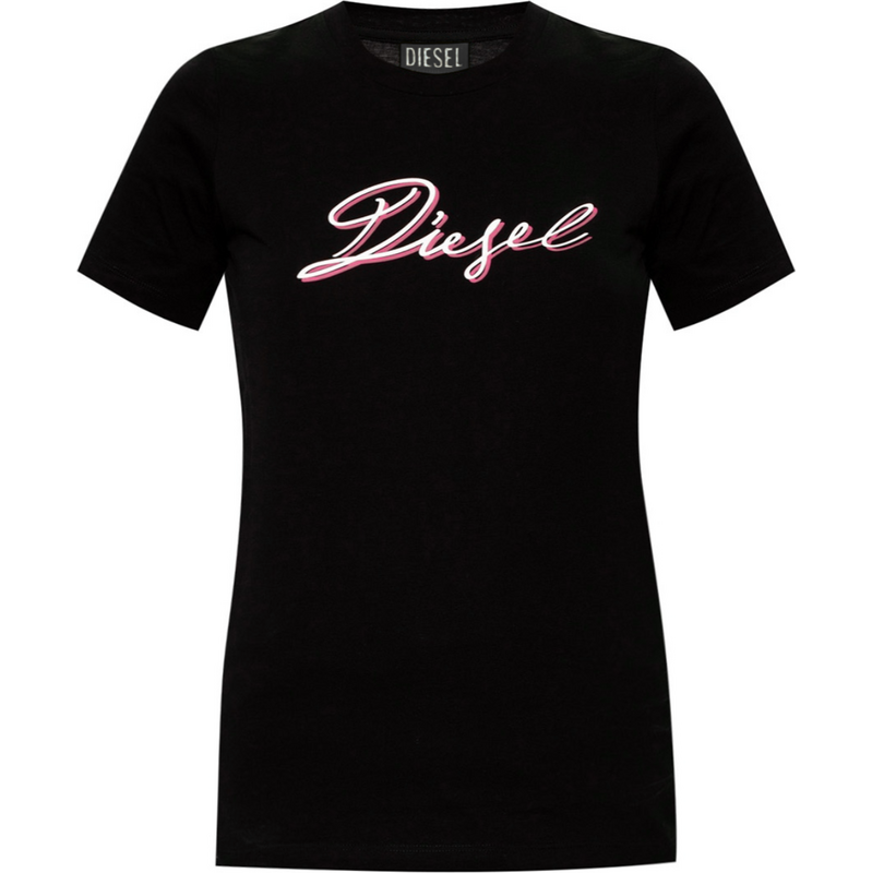 DIESEL Written Logo Black tričko 64965771