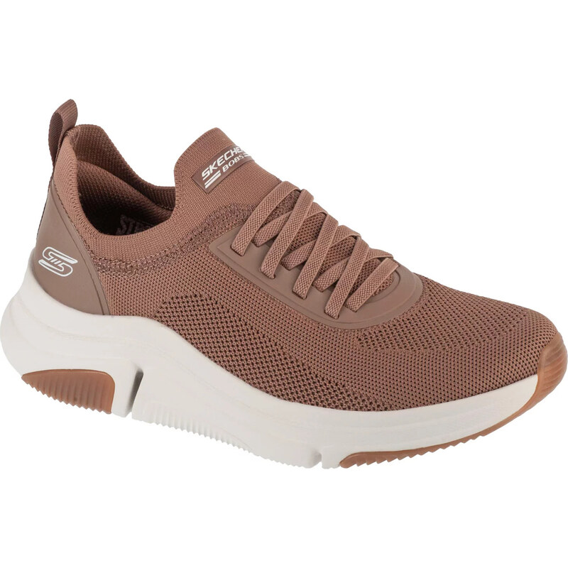 Hnedé dámske tenisky Skechers Bobs Sparrow Flex-Instant Clout 117580 64967382