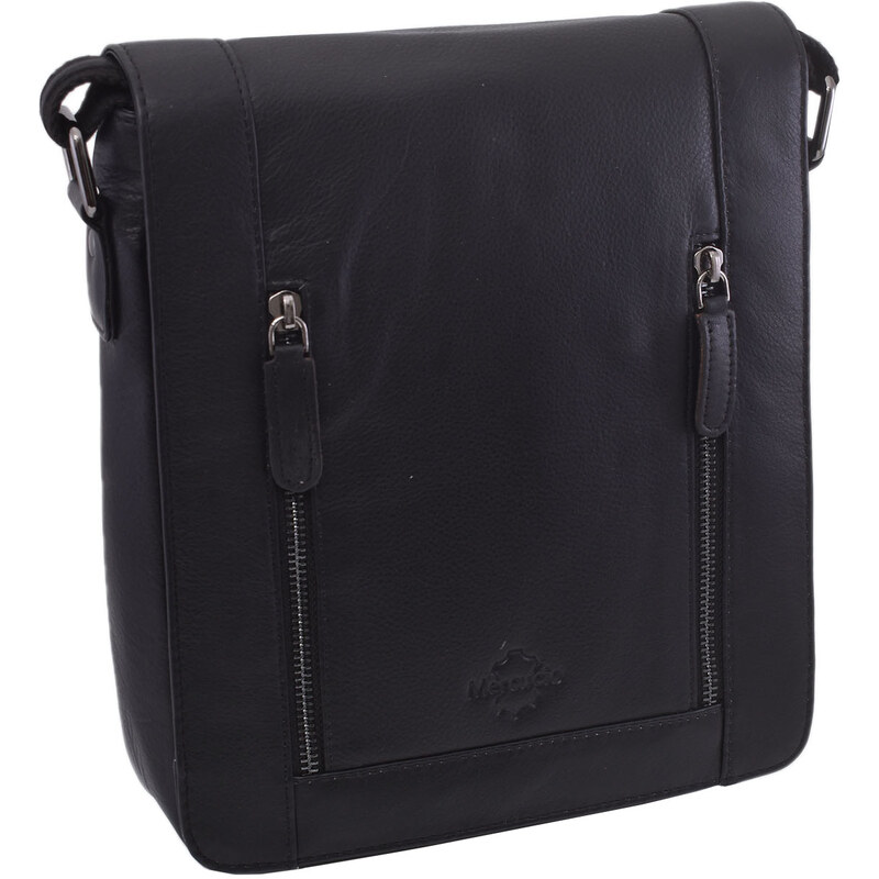 Mercucio Pánske kožené crossbody čierna nappa 250836 64524490