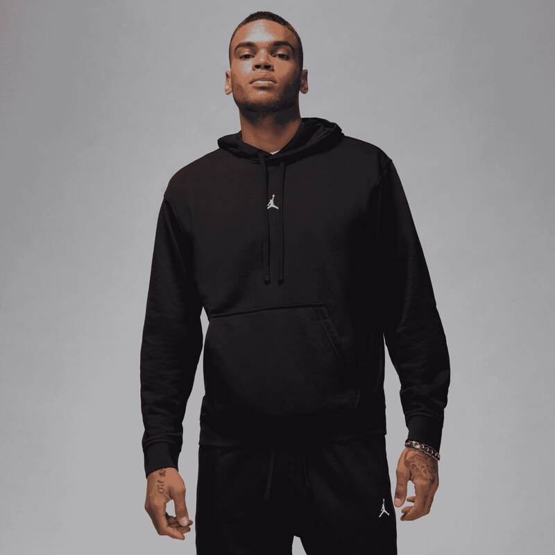 Jordan Sport Crossover Mens Dri-FIT Pullover Hoodie BLACK/WHITE 64970607