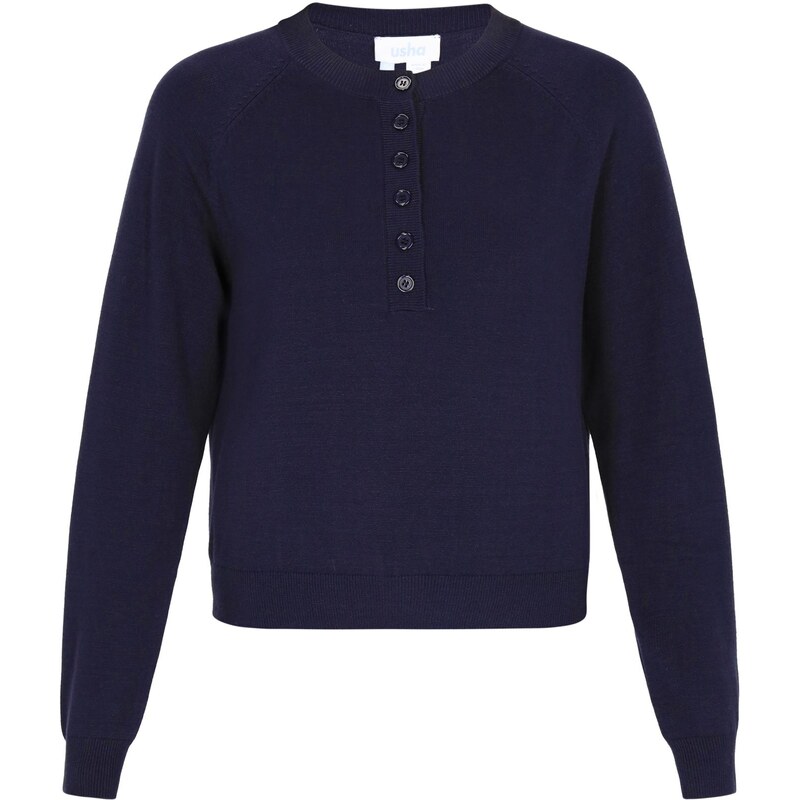 usha BLUE LABEL Sveter námornícka modrá 65657805