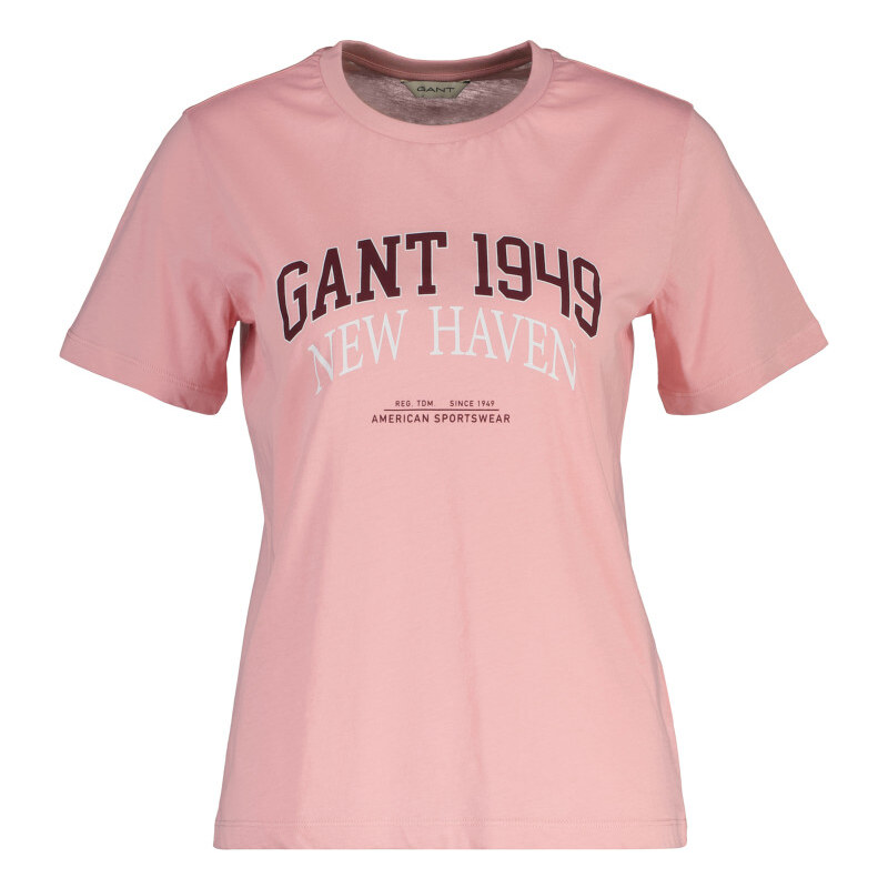 TRIČKO GANT REG COTTON ARCH PRINT SS T-SHIRT SUMMER ROSE 64970599