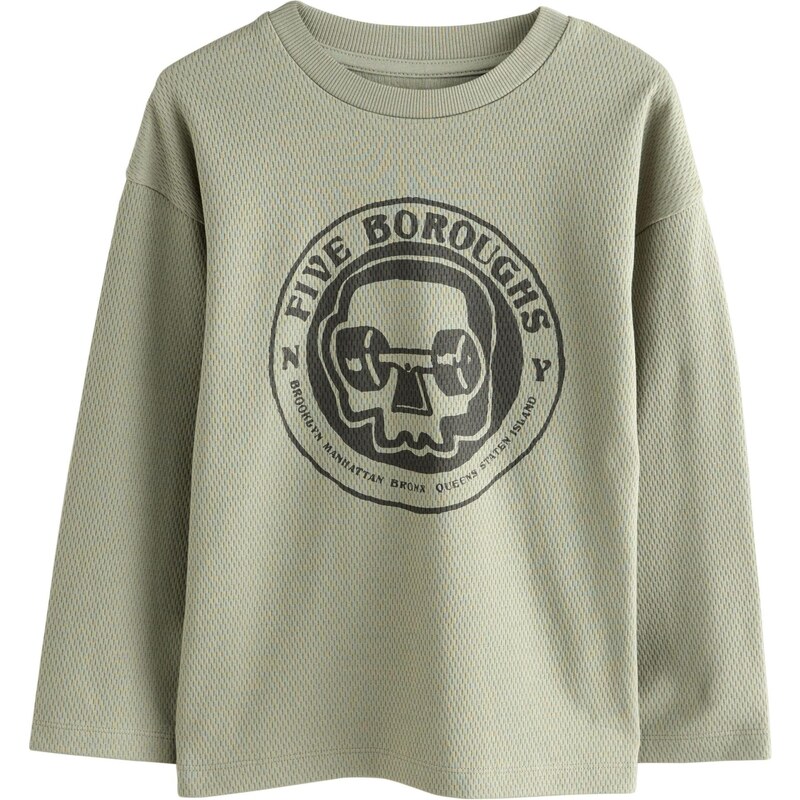 Next Tričko kaki / pastelovo zelená 65881658