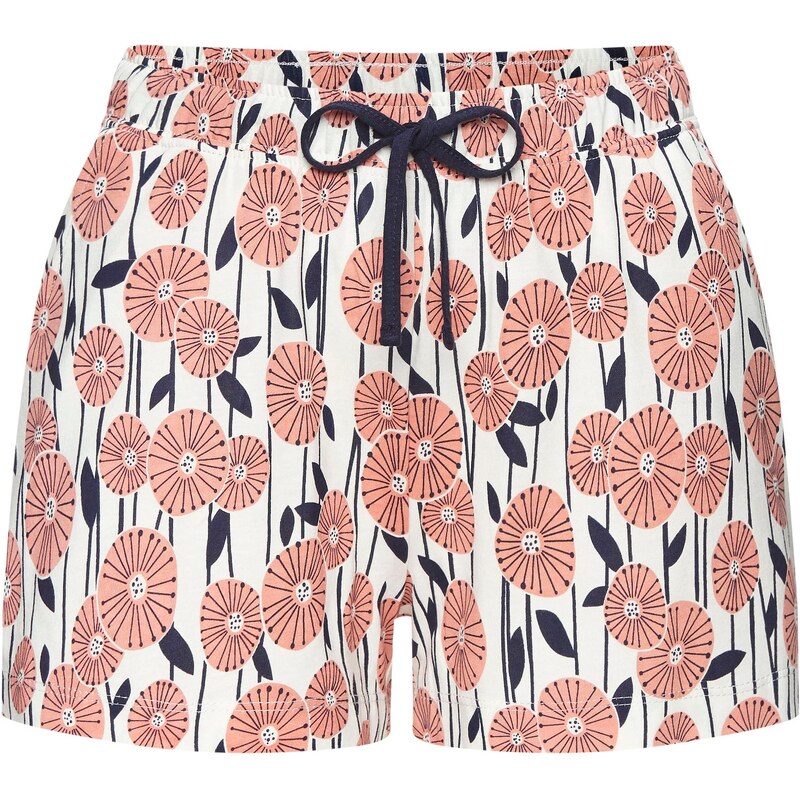 VIVANCE Pyžamové nohavice námornícka modrá / koralová / šedobiela 65655096