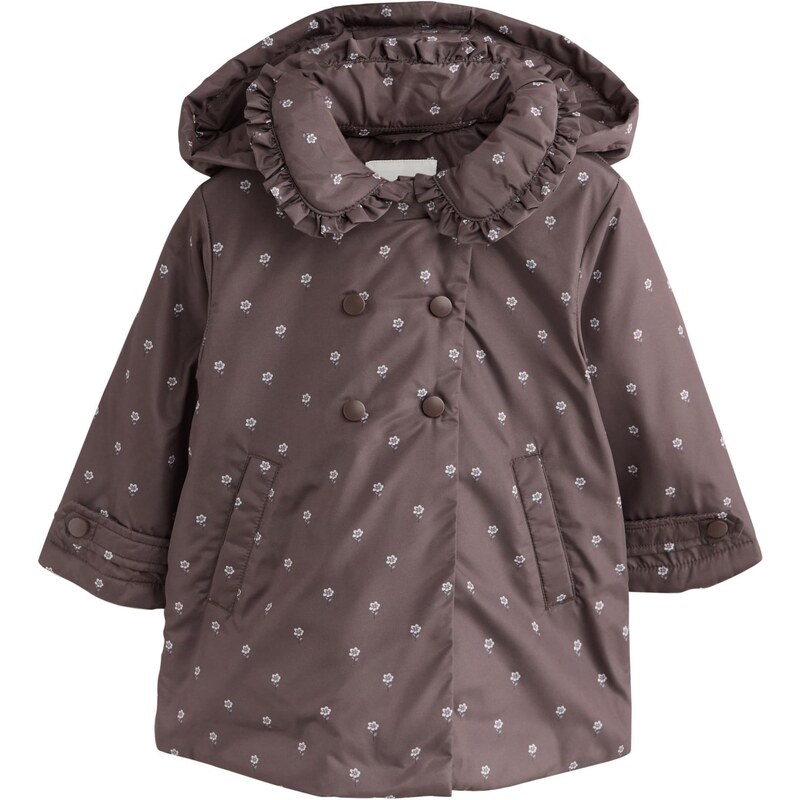 Next Kabát čokoládová / biela 65882085