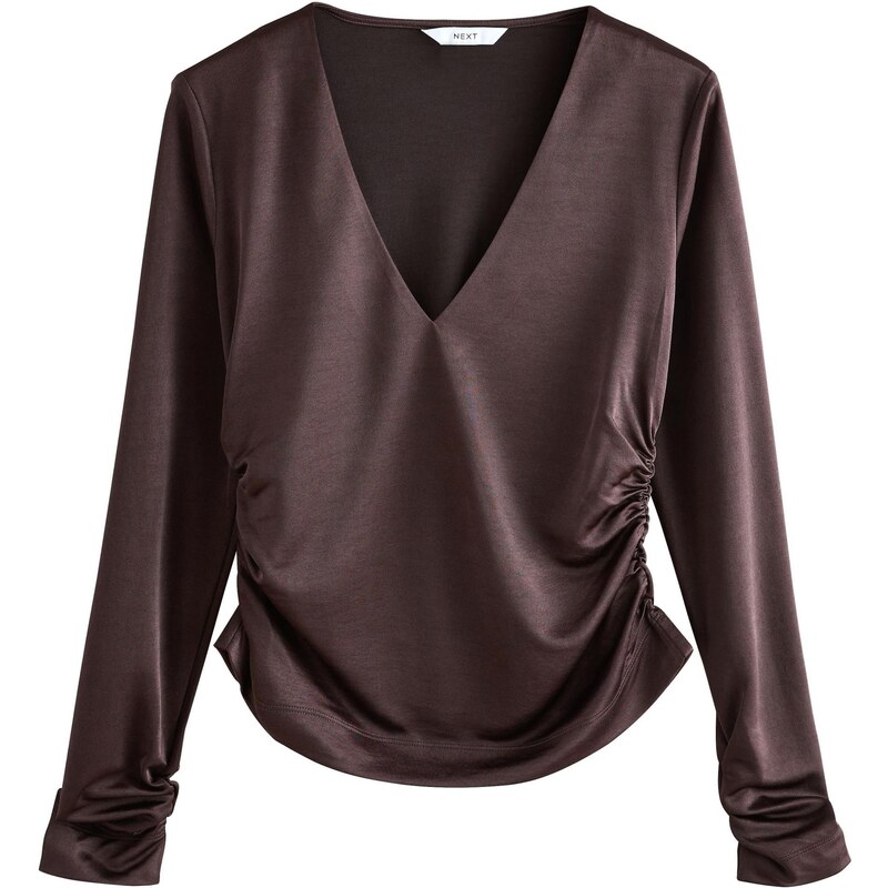 Next Blúzka tmavohnedá 65655770