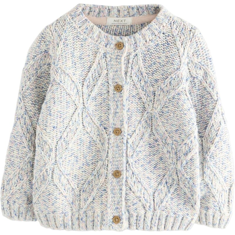 Next Kardigán svetlobéžová / modrá / orgovánová / biela 65885109