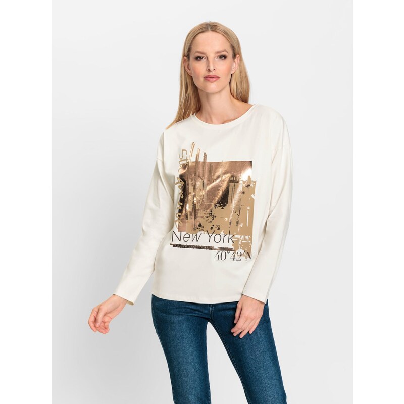 heine Tričko šampanské / zlatá 65885246