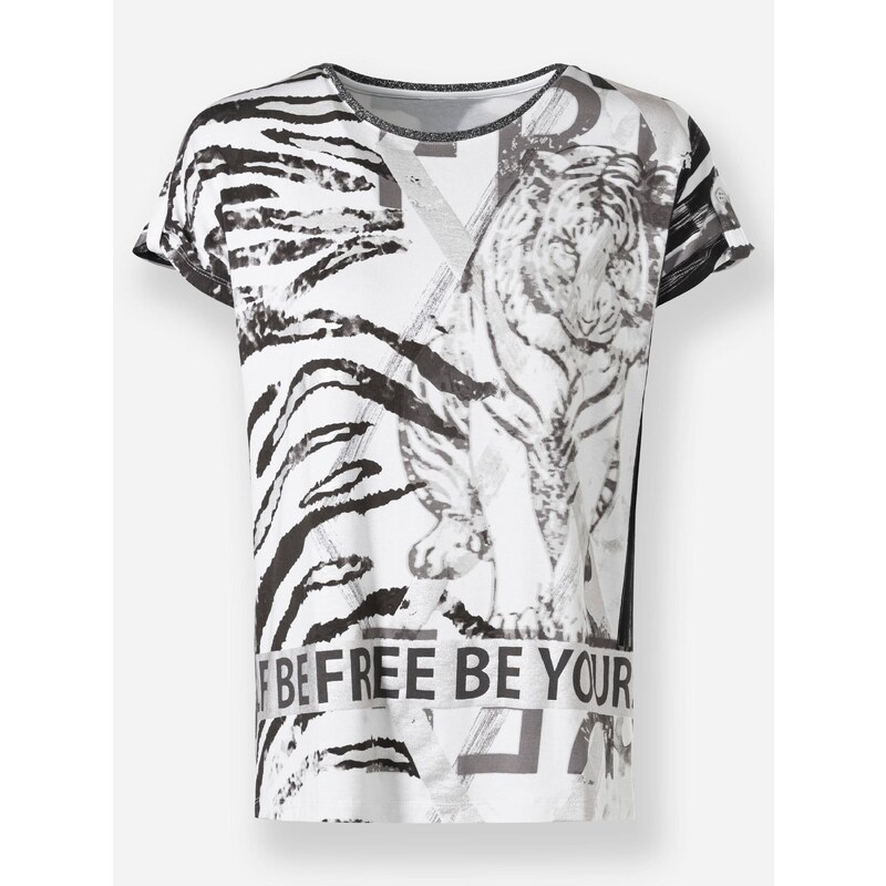 heine Tričko čierna / biela 65885280