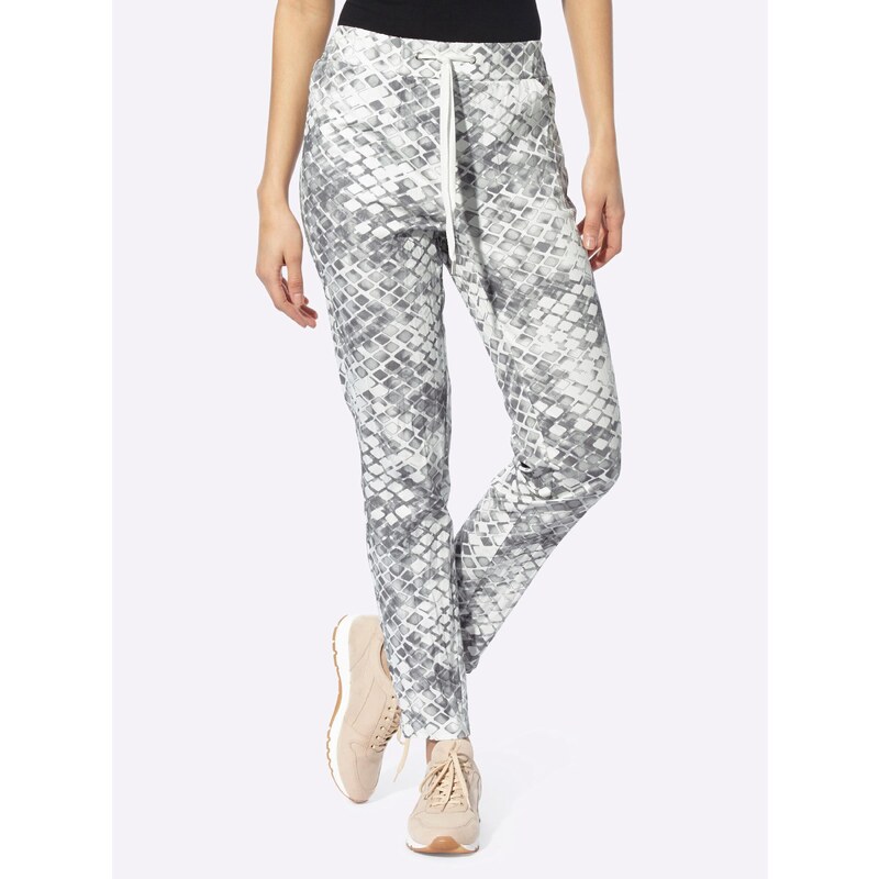 heine Nohavice svetlosivá / biela 65658295