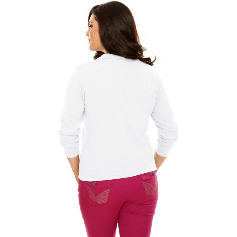 heine Kardigán biela melírovaná 65896811