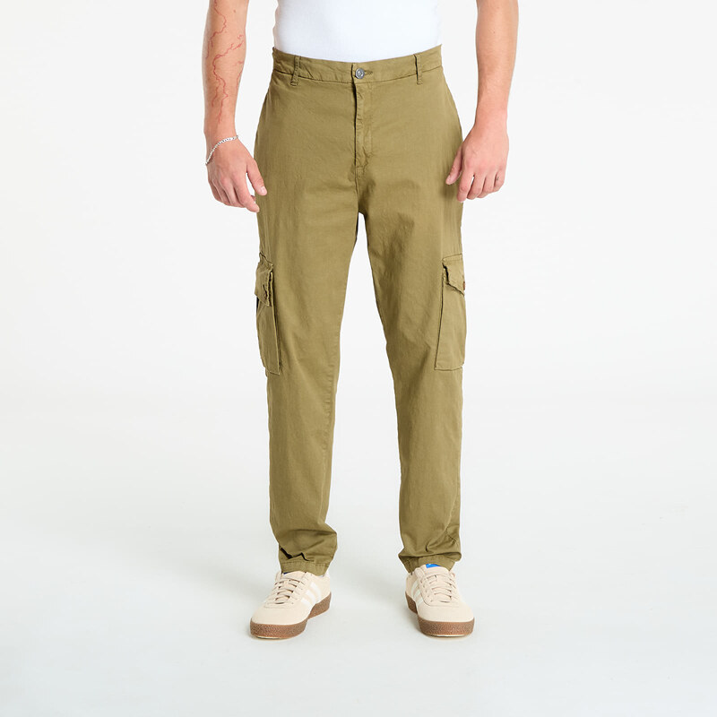 Kalhoty Urban Classics Tapered Cargo Pants Olive W34 54994968