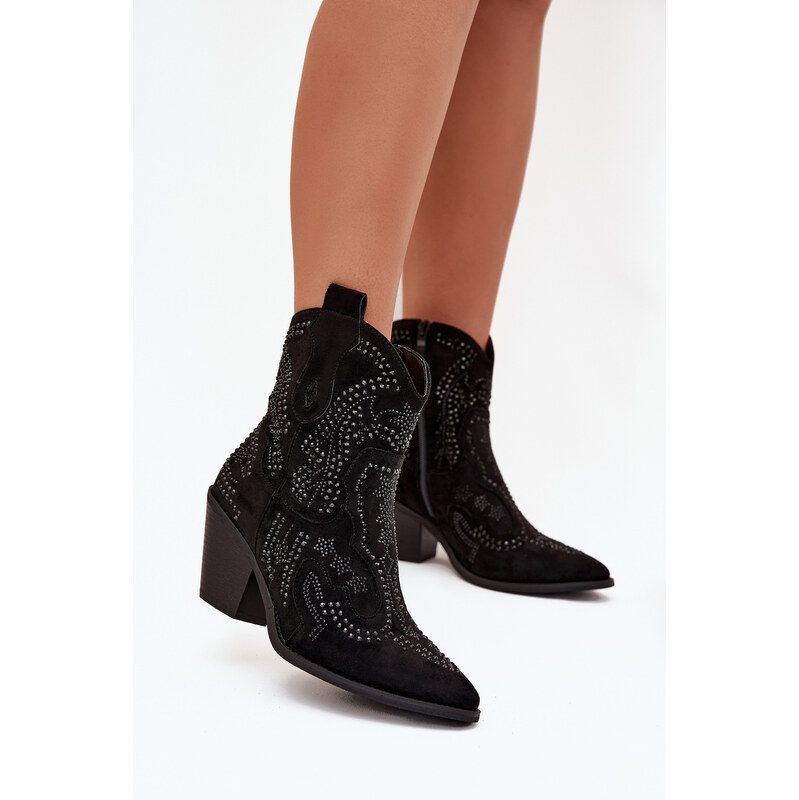 Boto Zateplené Dámske Kováčske Čižmy S Dekoráciou Čierne Lelira 65000714