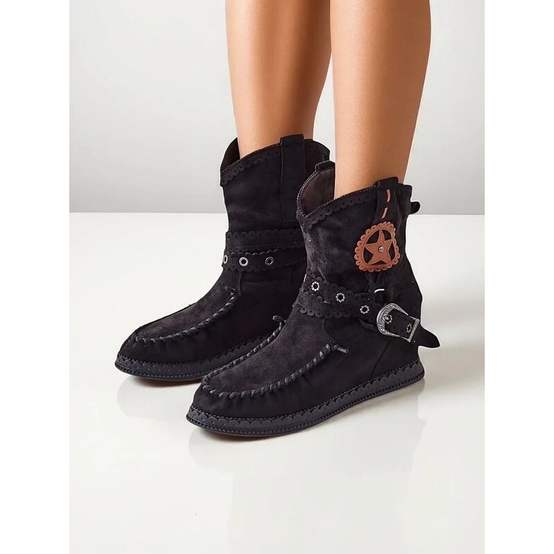 Resti Womens ankle boots on a low wedge Indianas 64974392