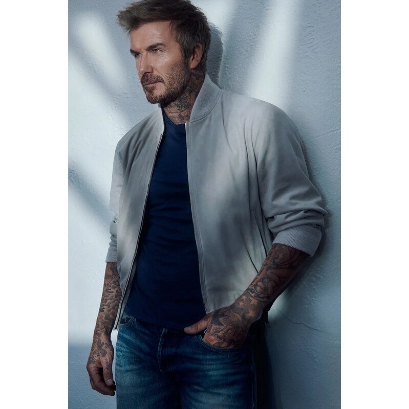 Semišová bunda bomber BOSS BECKHAM X BOSS 64972314