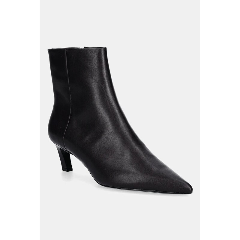 Kožené členkové topánky Calvin Klein ESS KITTEN HEEL ANKLE BOOT 64986559