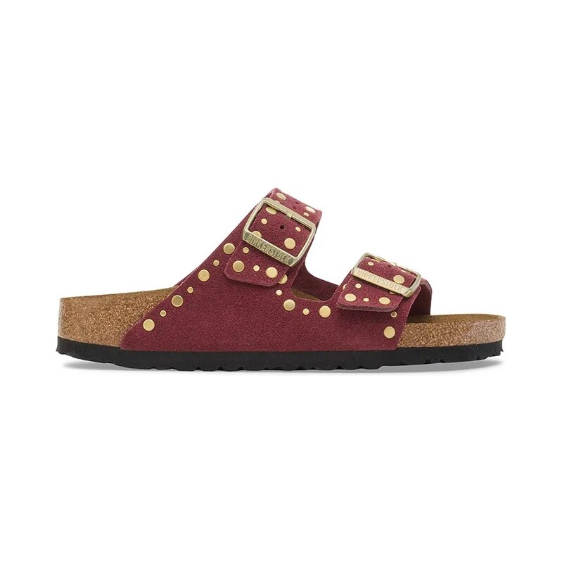 Semišové šľapky Birkenstock Arizona Rivet 64989646
