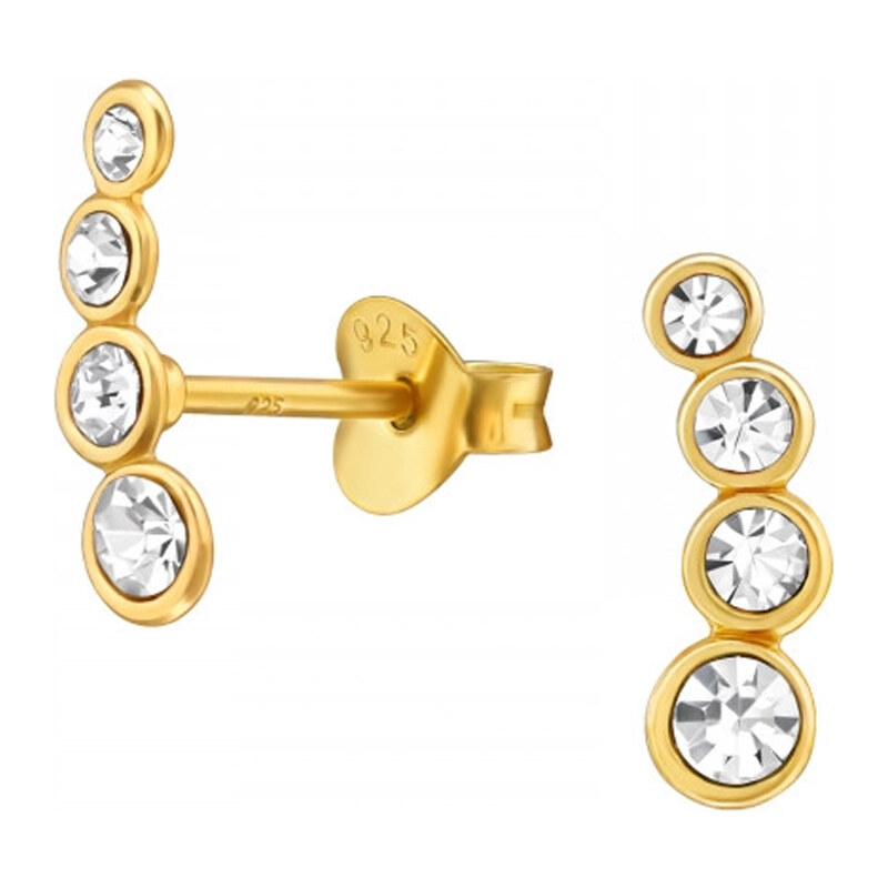 Dámske strieborné náušnice CRYSTIEN 64975128