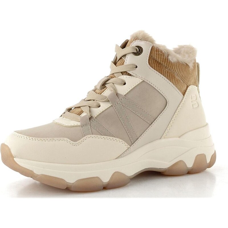 TT.BAGATT Bagatt teniskový kotník kombinovaný krémový D35-AN553-5055 65612023