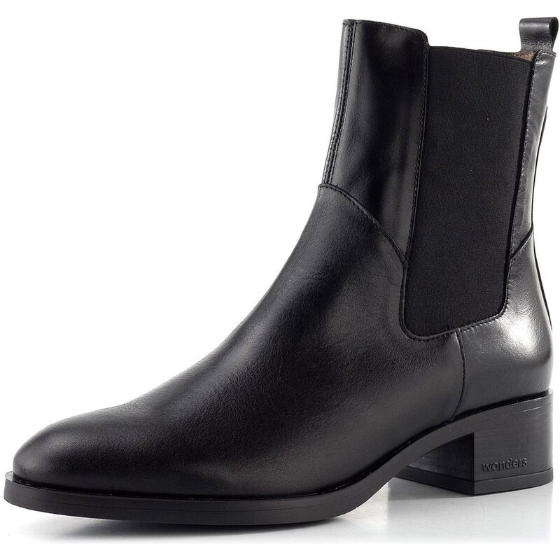 Wonders chelsea kotník negro D-1804 65612113