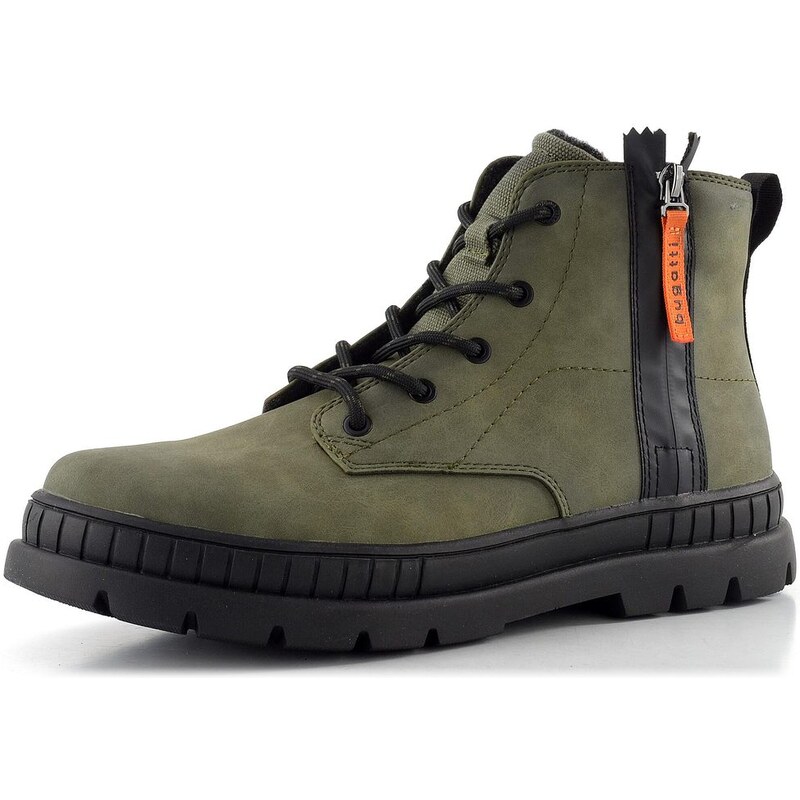 Bugatti šnurovacia členková obuv so zipsom zelená 325-AGA31-5500 65612118