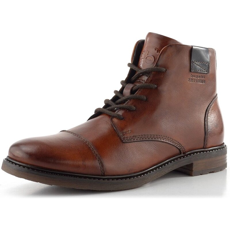 Bugatti šnurovacia členková obuv koňaková 315-9573E-1000 65612120