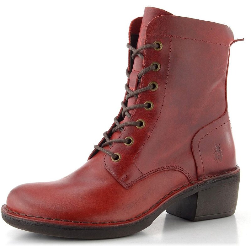 Fly London šněrovací kotník red MILU044FLY 65612125