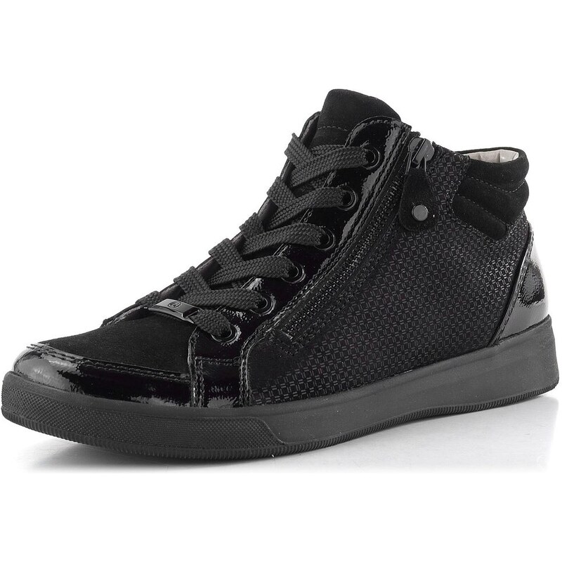 Ara kotníkové tenisky se zipem Rom Schwarz 12-24499-31 65612138