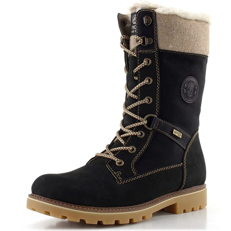 Remonte šnurovacia členková obuv s membránou čierna D8474-03 65612171