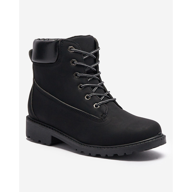 Resti Womens insulated trapper boots in black Fanhet- Footwear 64979040