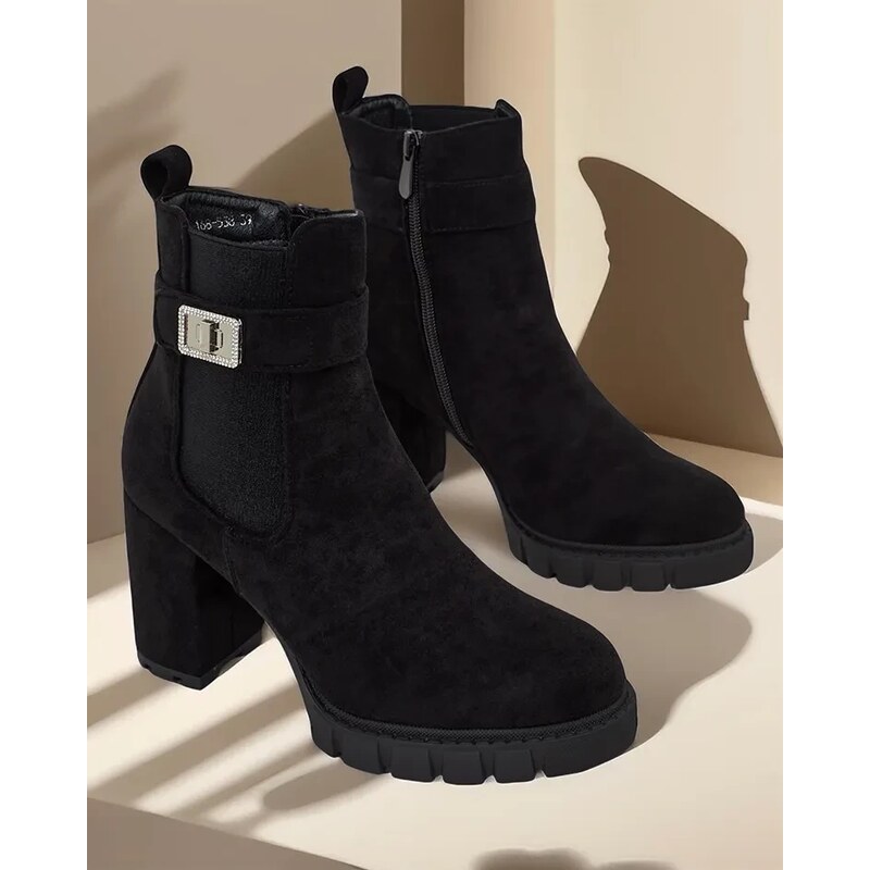 Resti Womens block heel ankle boots Effo 64979258