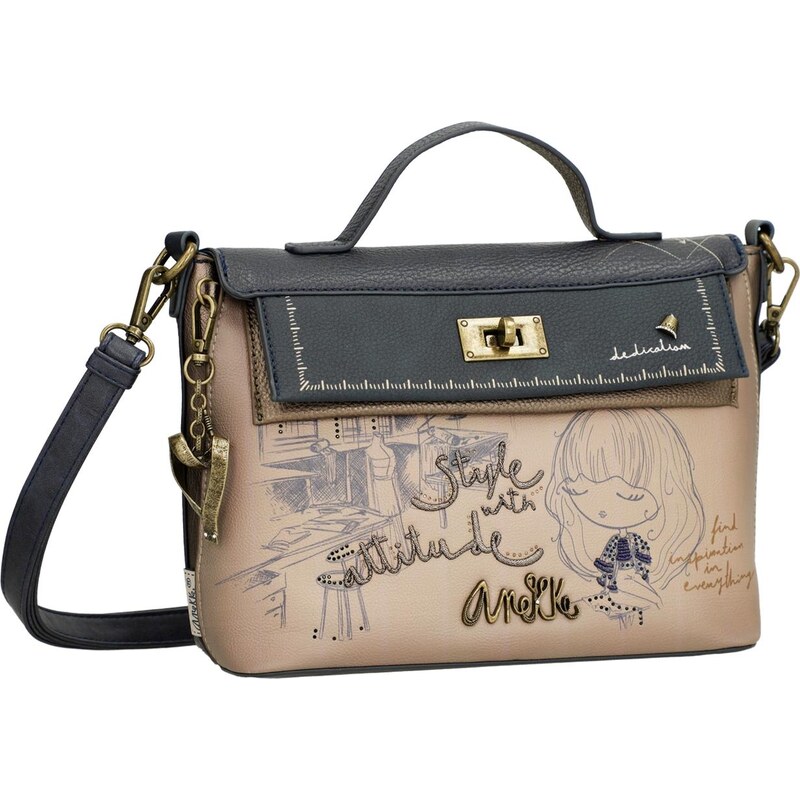 Kabelka do ruky i na plece s chlopňou Anekke Studio 64976187