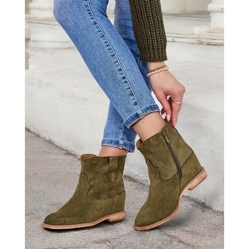 Resti Boots in cowboy style on a covered wedge heel Patorias 64979215