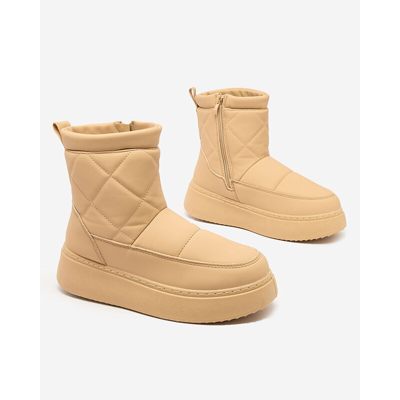 Resti Light brown womens boots ala snow boots Kacecica 64979112