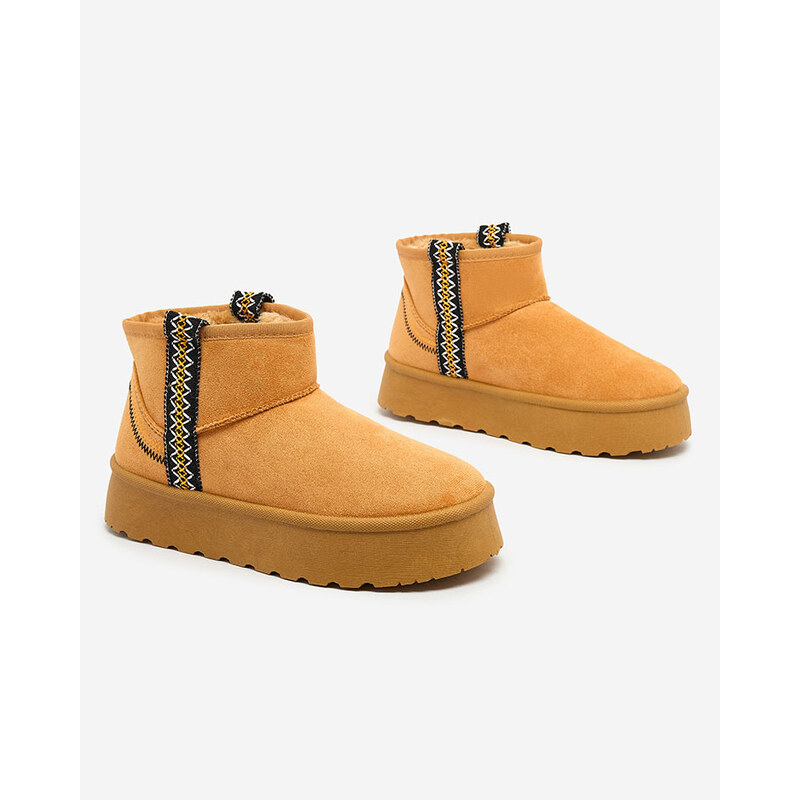 Resti Womens short boots ala snow boots with ornament Erititta 64979159