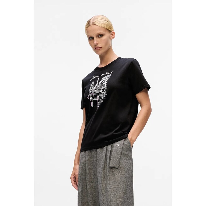 Bavlnené tričko Karl Lagerfeld 64978855